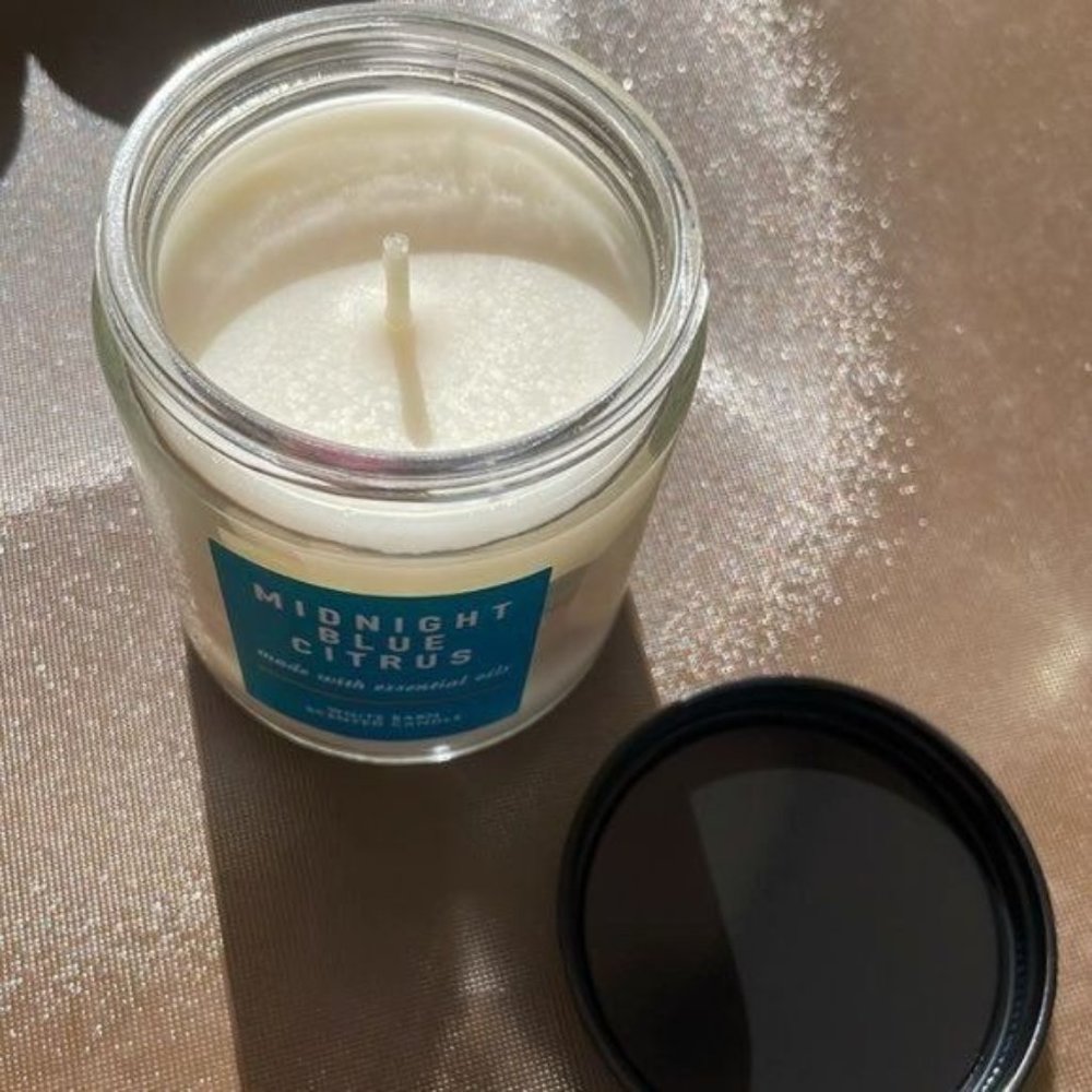 Bath & Body Works MIDNIGHT BLUE CITRUS Single Wick Candle
